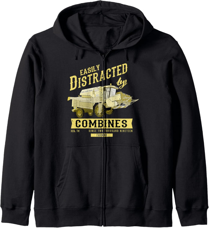 Abgelenkt von Mähdrescher - Geschenkidee für Landwirt Kapuzenjacke