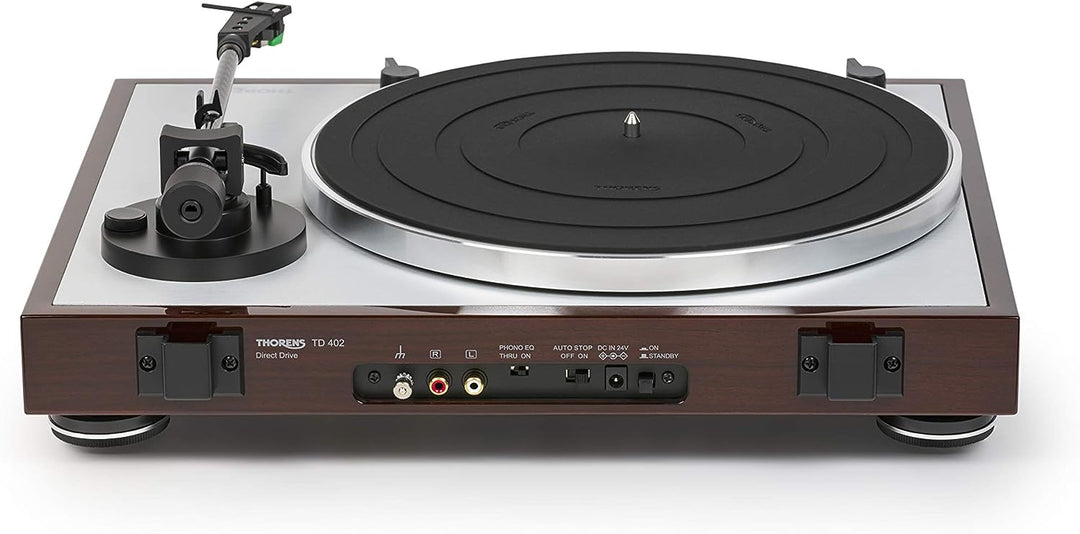 Thorens TD 402 DD Plattenspieler Nussbaum Hochglanz Single, Single