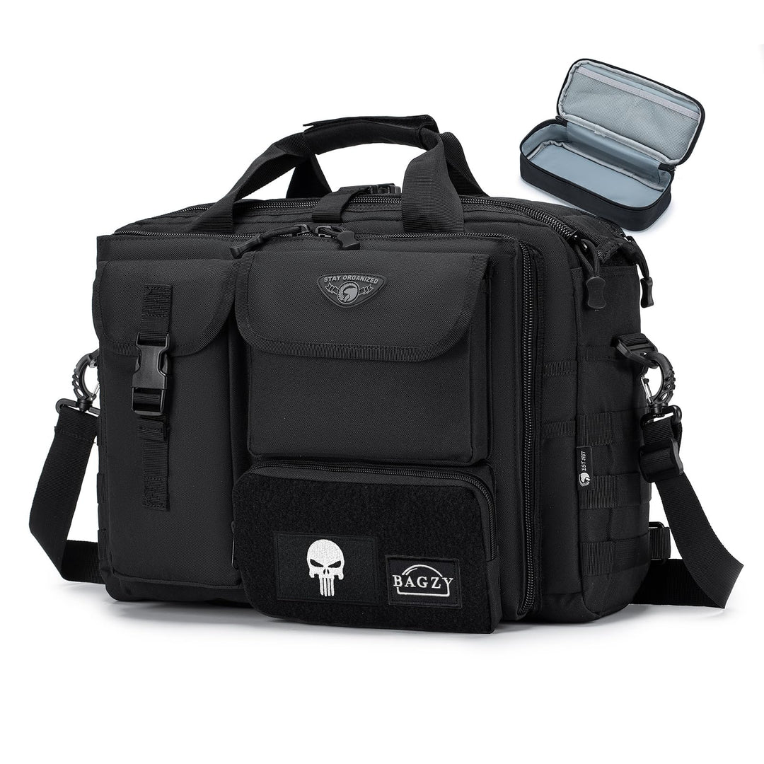 BAGZY Arbeitstasche Herren Multifunktional Taktische Tasche Range Bag Laptoptasche 14/15,6/17 Zoll A