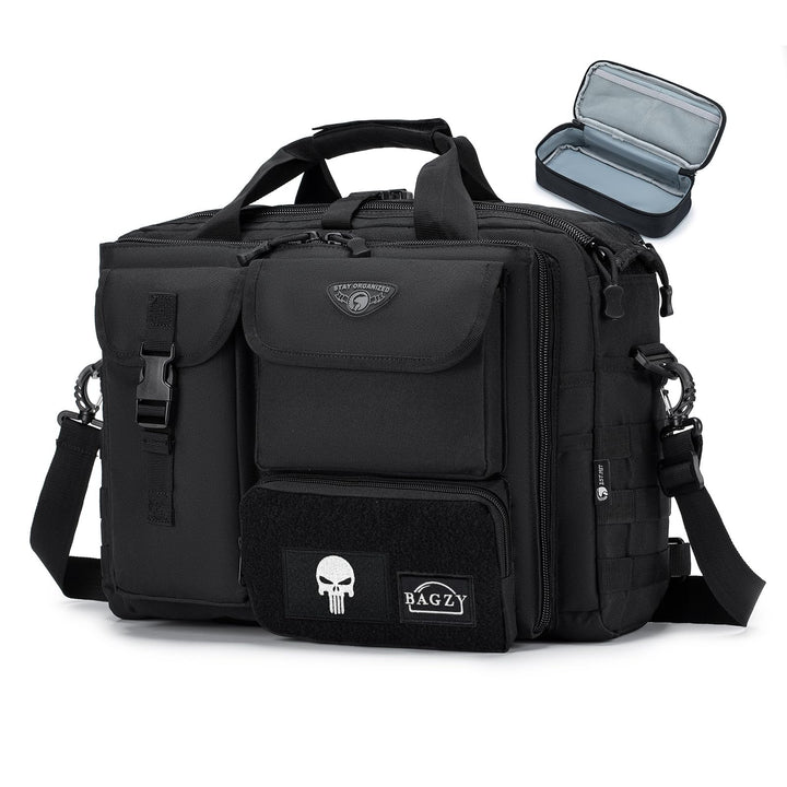 BAGZY Arbeitstasche Herren Multifunktional Taktische Tasche Range Bag Laptoptasche 14/15,6/17 Zoll A