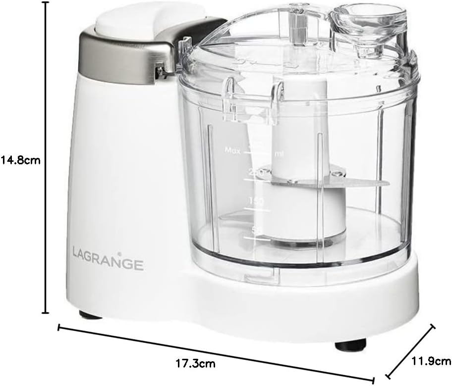 LAGRANGE - 629001 – Mini-Zerkleinerer, 0,35 l, 120 W, Weiss
