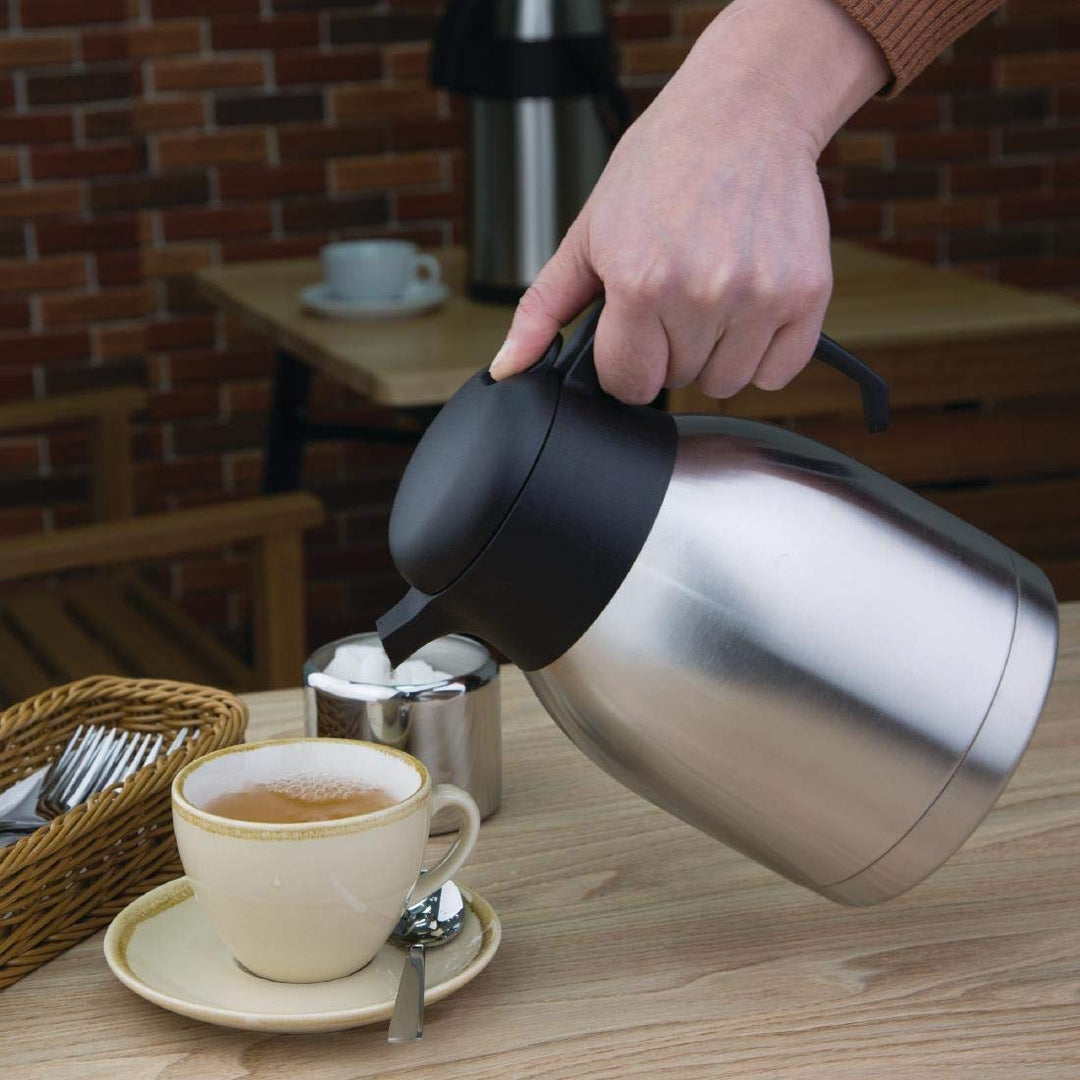 Olympia C092 unzerbrechlich Vakuum Krug, 1,5 l Kapazität, Edelstahl Finish, 215(H) x 143(Ø)