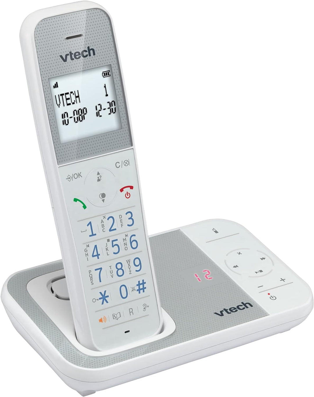 VTech XS1050 DECT Telefon Schnurlos Schnurlostelefon mit Anrufbeantworter, Anrufererkennung/Anklopff