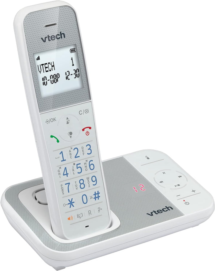 VTech XS1050 DECT Telefon Schnurlos Schnurlostelefon mit Anrufbeantworter, Anrufererkennung/Anklopff
