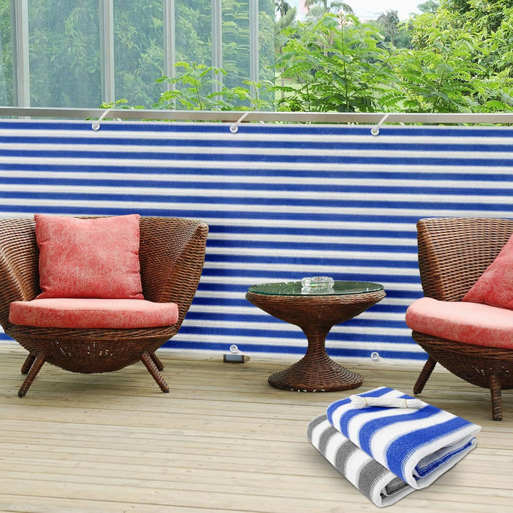 Floordirekt Balkon Sichtschutz ohne bohren wetterfeste Balkonverkleidung Inkl. Befestigungsschnur, r