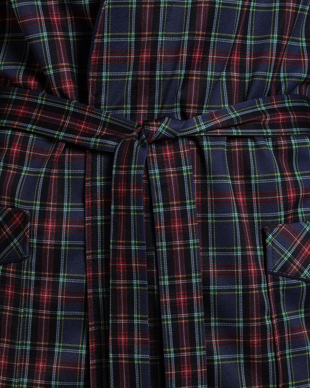 Herren Morgenmantel - Revise Brais RE-502 - Dünn und leicht 3XL Blau – Rot Kariert, 3XL Blau – Rot K