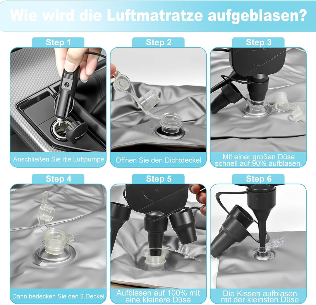 Aufblasbare Auto-Luftmatratze, General Motors Reise Autobett mit Kissen, Limousine Camping Auto Reis