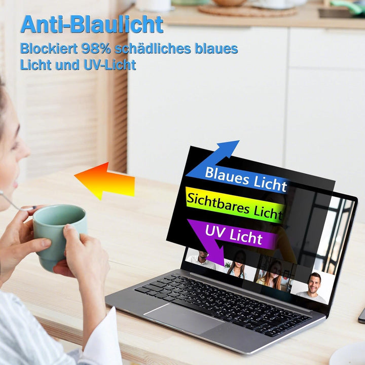 STARY Sichtschutz 14 Zoll 16:10 Seitenverhältnis-Anti Blaulicht Blendschutz Displayschutz, Abnehmbar
