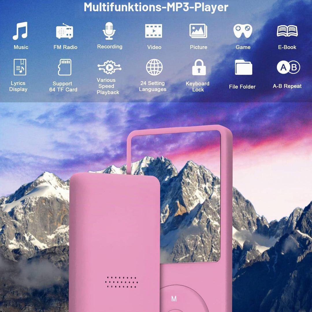 COVVY 8GB Tragbare MP3 Musik Player, Support bis zu 64GB SD Speicherkarte, Lossless Sound HiFi MP3 P