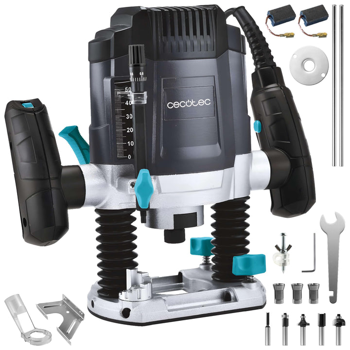 Cecotec Tauch-Oberfräse MultiShape 900 Inmersion. 1200 W, Frästiefe 55 mm, 6 Stufen 16.000-30.000 U/