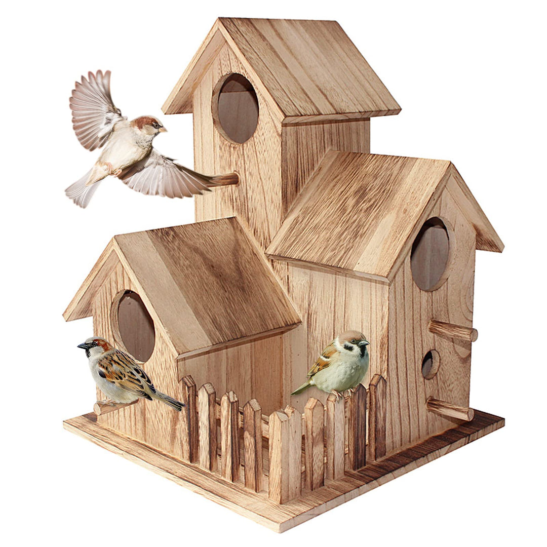 Nistkasten Meise Bausatz, Vogelhaus Wetterfest aus Holz, Nistkasten Wellensittich, Vogelhäuschen Bla