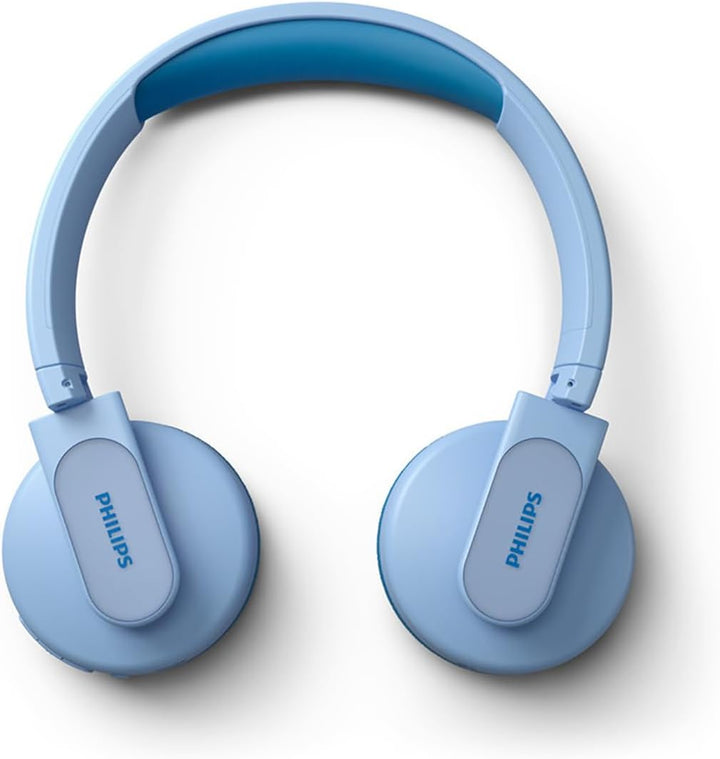 Philips TAK4206BL/00 Over Ear Bluetooth Kinder Kopfhörer Kabellos, Farbige LED-Leuchten, App mit Kin