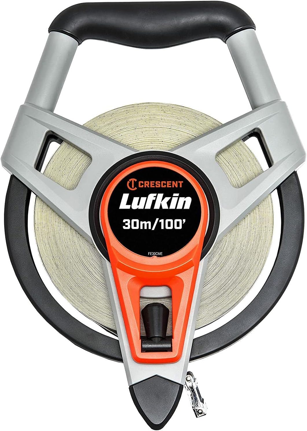 Lufkin FE30CME Glasfaser-Massband 30m x 19mm / 100' x 3/4, mit metrische und englische Masseinteilun