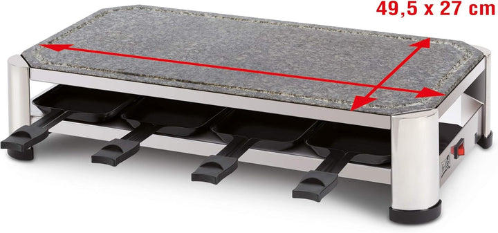FRITEL Steingrill SG 2180 – Hotstone Grill/Raclette Weihnachten – Naturstein – 1500 W - PFAS-Frei– 4