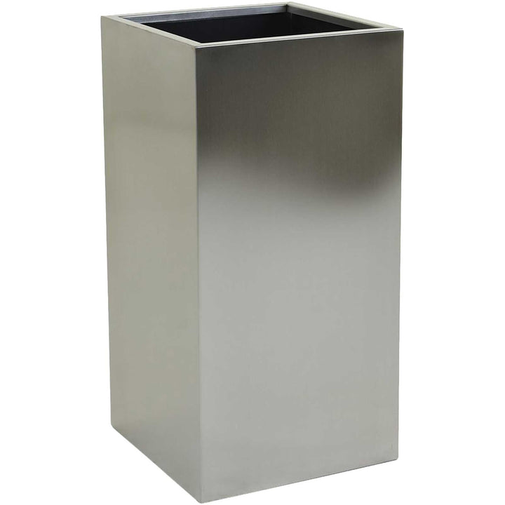 VIVANNO Pflanzkübel Blumenkübel Pflanzgefäss Übertopf Edelstahl Block - 70 x 35 x 35 cm BLOCK 70x35x
