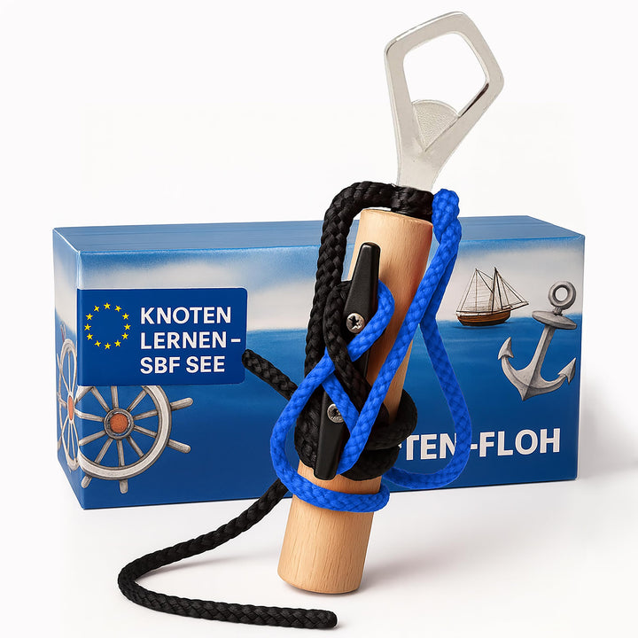 Knoten-Floh Knoten Übungsset Knoten Lernen für SBF See Bootsführerschein & Feuerwehr, Knotenübungsge
