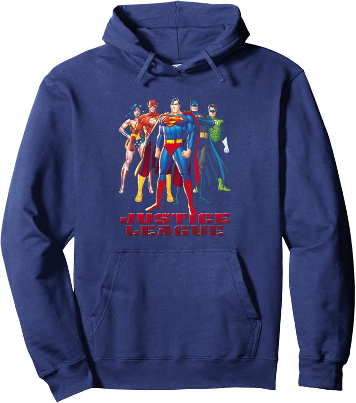 Justice League In League Pullover Hoodie
