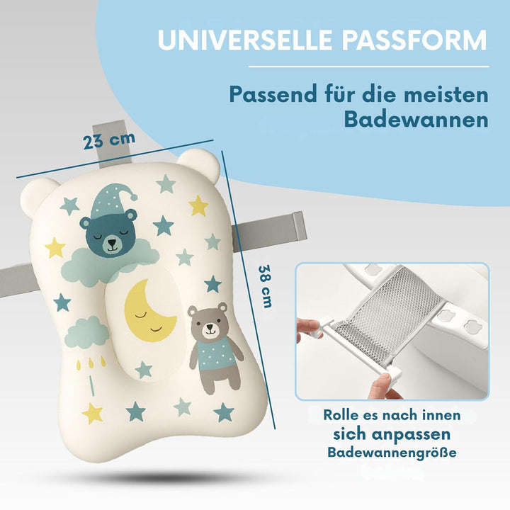 Baby Badewanneneinsatz – Baby Badewannenkissen für Badewanne - Babywanne Einsatz &amp; Badewannensitz ab