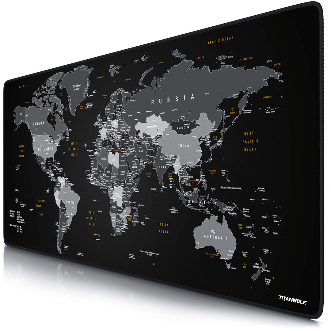 CSL-Computer TITANWOLF - XXL Mauspad Gaming Titanwolf 900x400 mm - Mousepad XXL Gaming Gross - Tisch