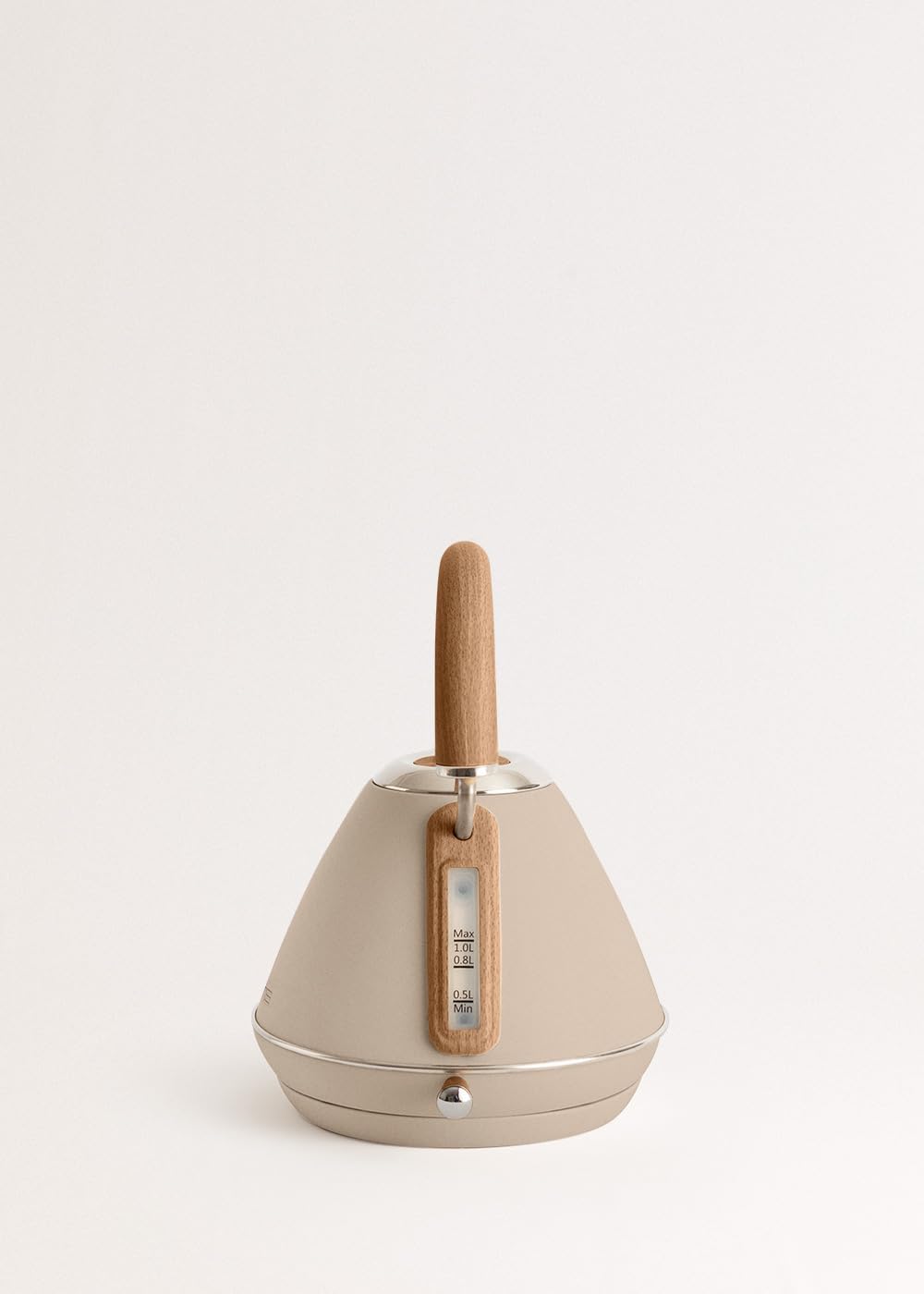 CREATE/KETTLE RETRO M/Elektrischer Wasserkocher Sand/Schnelles Aufkochen, Fassungsvermögen 1L, Absch