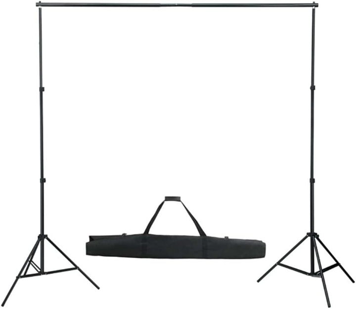 Fotostudio-Set mit Hintergrund, Beleuchtungssets, Stative, Schirme, 500 x 300 cm Baumwollhintergrund