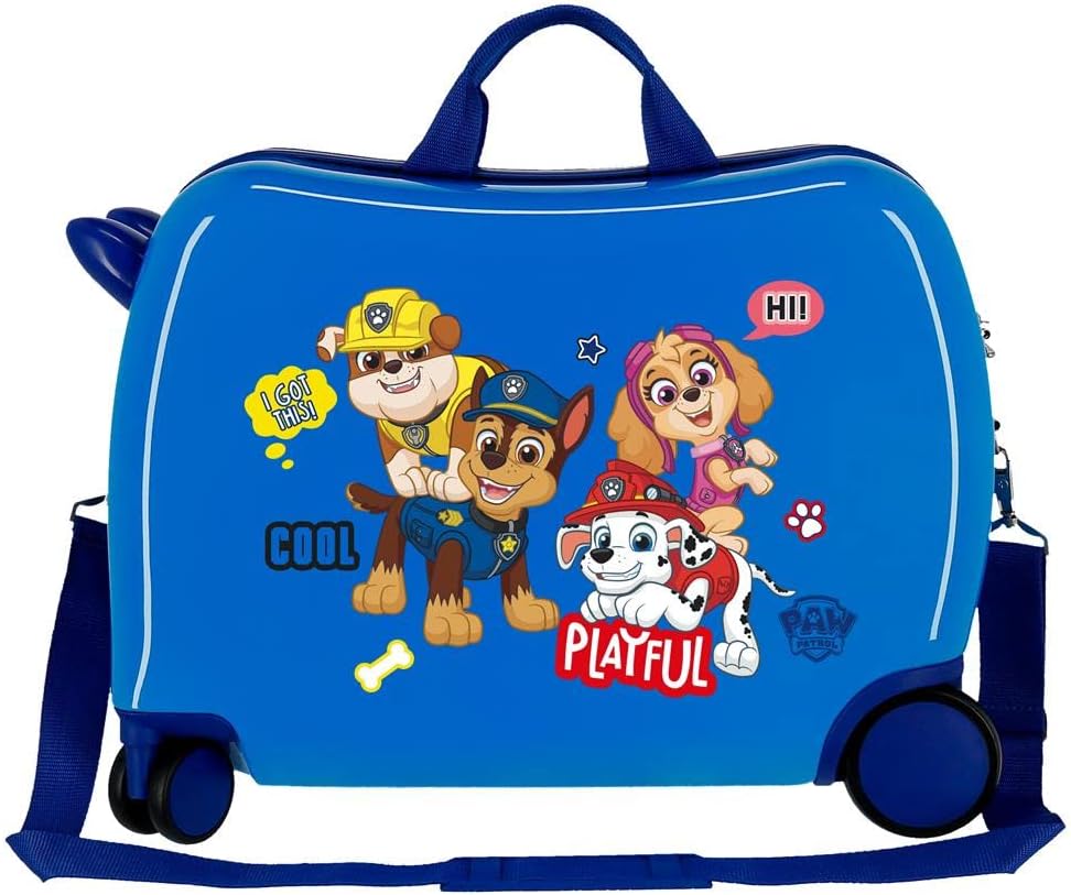 Paw Patrol Playful Kinder-Koffer Blau 50x39x20 cms Hartschalen ABS Kombinationsschloss 38L 2,1kgs 4