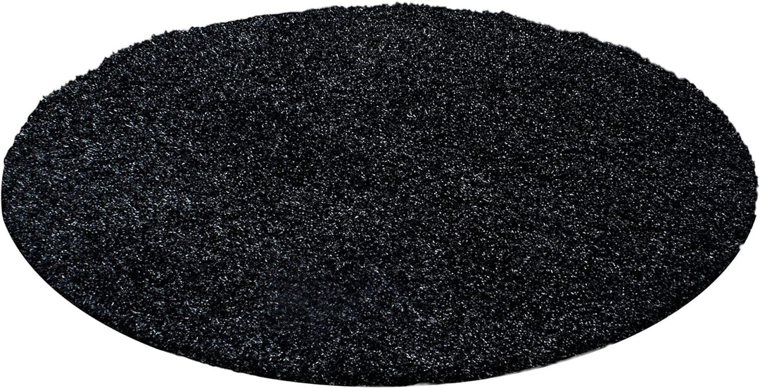 Carpetsale24 Teppich Wohnzimmer 240 x 340 cm Anthrazit Shaggy Hochflor Einfarbig Modern Design - Fla