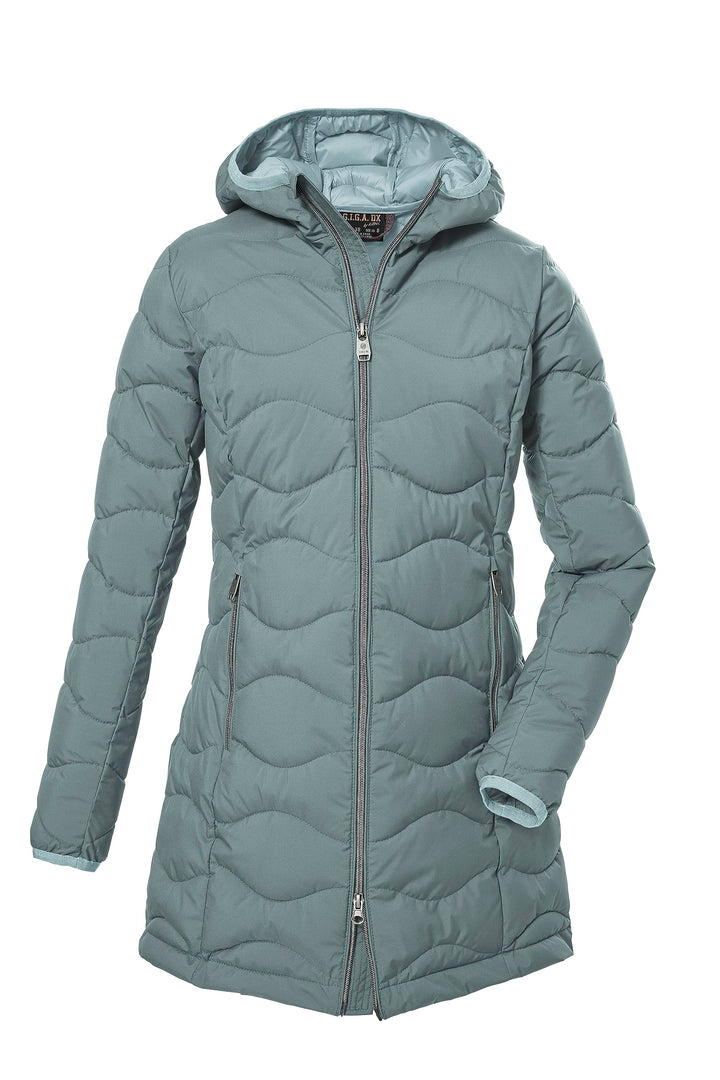 G.I.G.A. DX Damen Gw 20 Wmn Qltd Prk Steppparka mit Kapuze/Funktionsparka in Daunenoptik 46 aquaverd