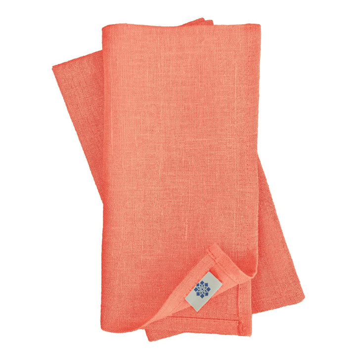 Linen & Cotton Hochwertige 4 x Stoffservietten/Servietten Stoff/Leinenservietten Hygge - 100% Leinen