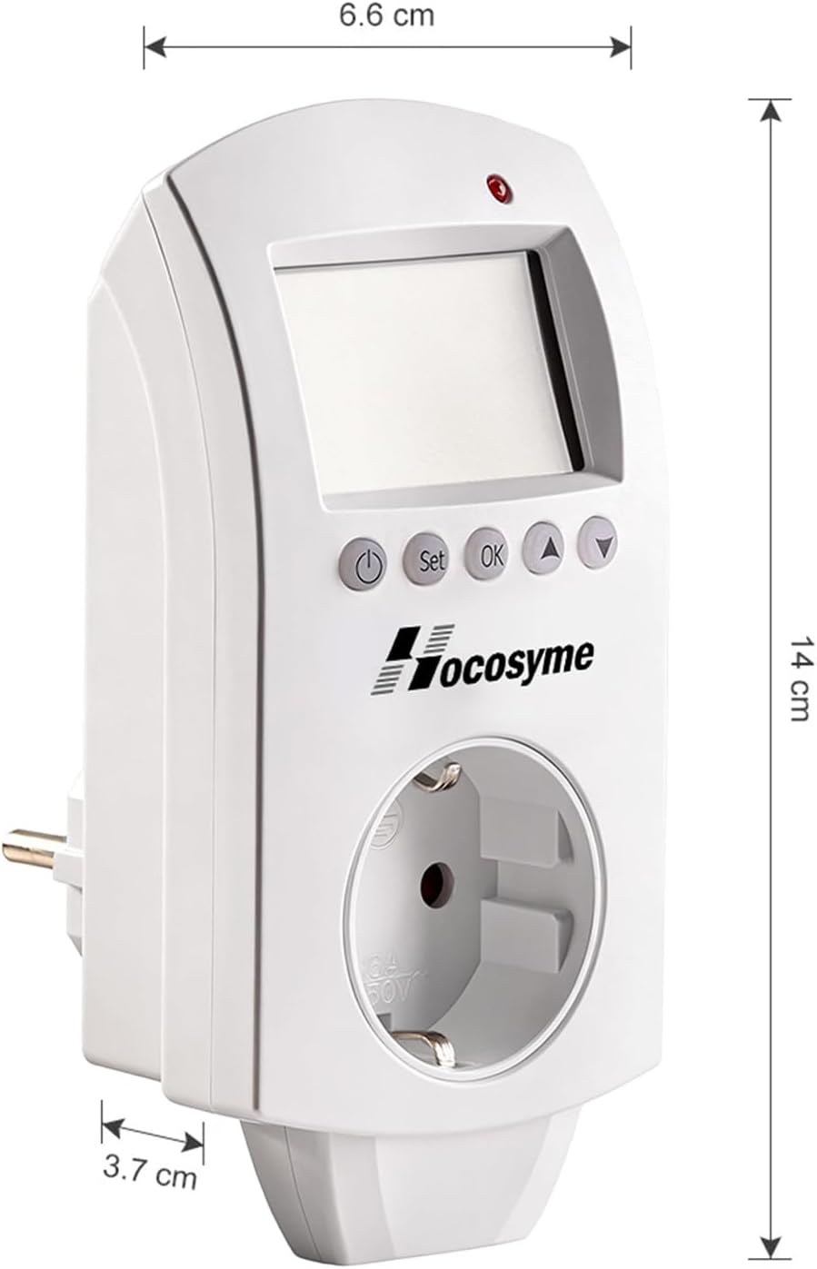Hocosyme Infrarotheizung Thermostat Steckdose, Steckdosenthermostat Programmierbare für Elektrische