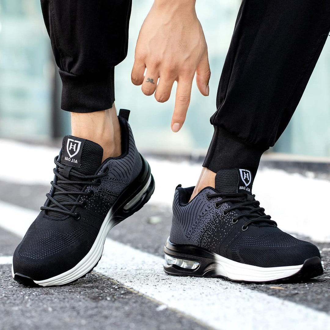 Arbeitsschuhe Herren Sicherheitsschuhe Damen Leicht Sportlich Stahlkappenschuhe rutschfest Atmungsak