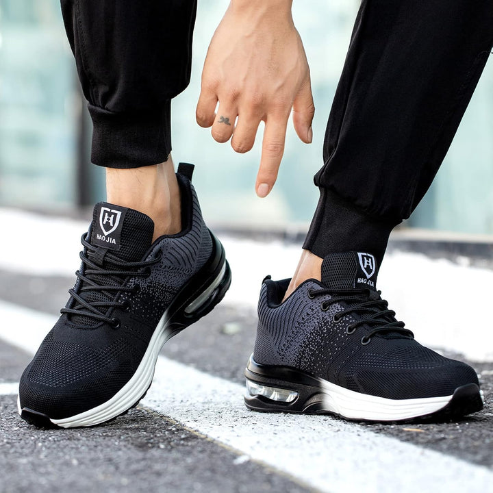 Arbeitsschuhe Herren Sicherheitsschuhe Damen Leicht Sportlich Stahlkappenschuhe rutschfest Atmungsak