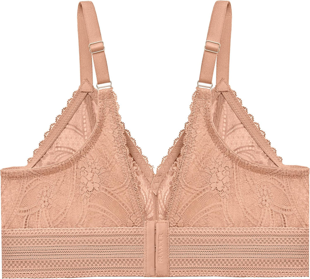 Glamorise Damen Full Coverage Bra, Undurchsichtige 75C Cappuccino, 75C Cappuccino