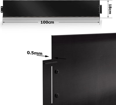 Vigevee Rasenkante verzinkt Metall, 5m 10m 15m 20m 25m 30m 35m 40m 45m 50m 100x15cm oder 100x18cm Be