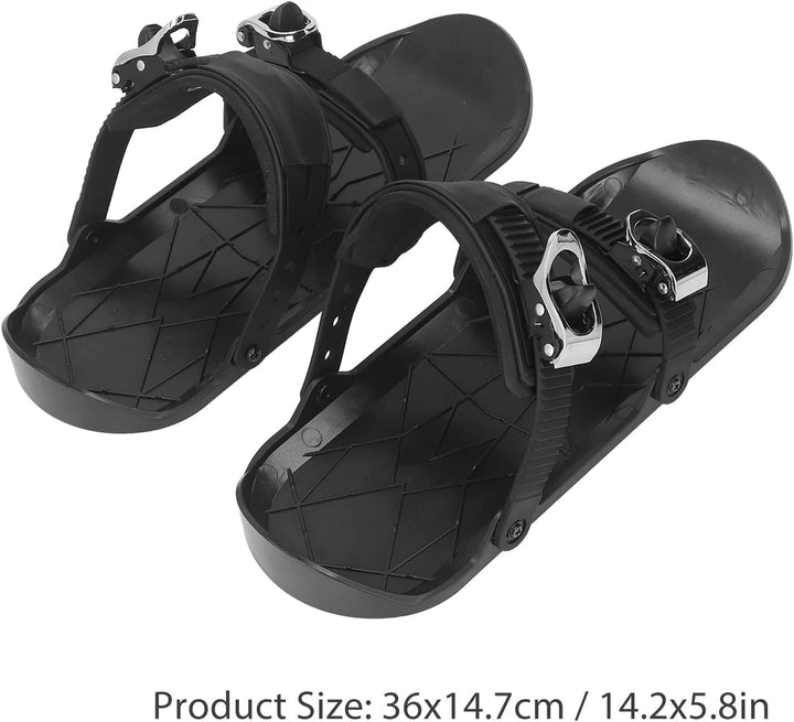 Mini Ski Schlittschuhe, 36x14.7cm / 14.2x5.8 Zoll Kurze Snowskates, Snowboard Snowblades Dünne Skier