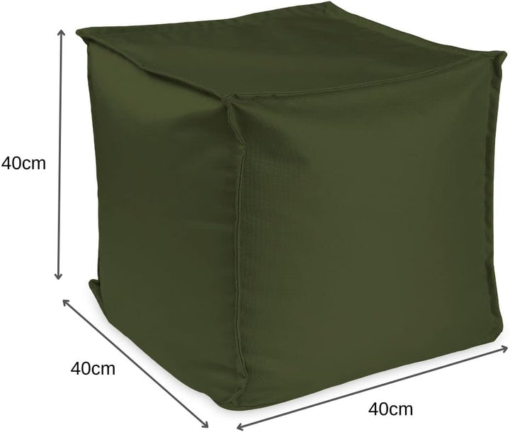 chilly pilley Sitzsack Sitzhocker mit EPS-Perlen Füllung 40x40x40cm Fusshocker Sitz-Pouf für Kinder