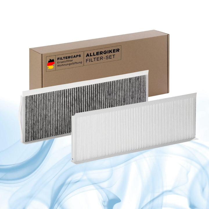Filter für Zehnder ComfoAir Q350, 450 TR, Q650, 450 ST - Ersatzfilterset 1x G4 1x F7 AKTIVKOHLE, Ers