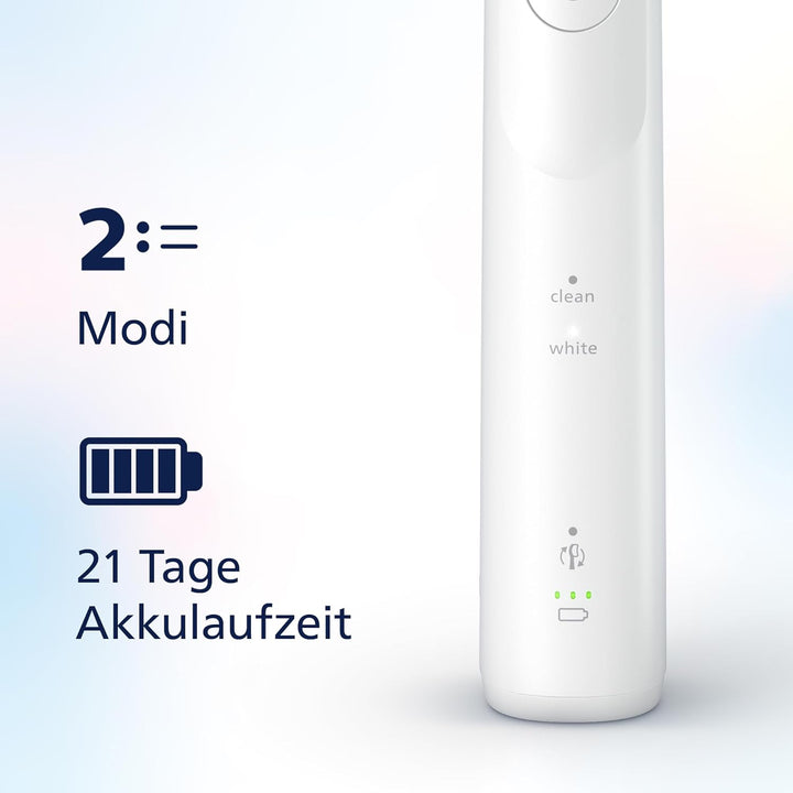 Set aus Philips Sonicare 5500 elektrische Zahnbürste, Schallzahnbürste Weiss, Modell HX7110/02 [Neue