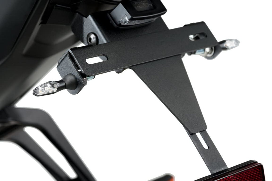 Puig 3734N Handyhalterungssystem mit Waagrechter Befestigung Schwarz