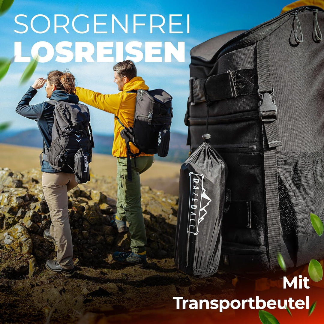 Isomatte Camping [Luftmatratze Ultraleicht mit 438g] Matratze mit Druckknöpfen zum verbinden, Schlaf