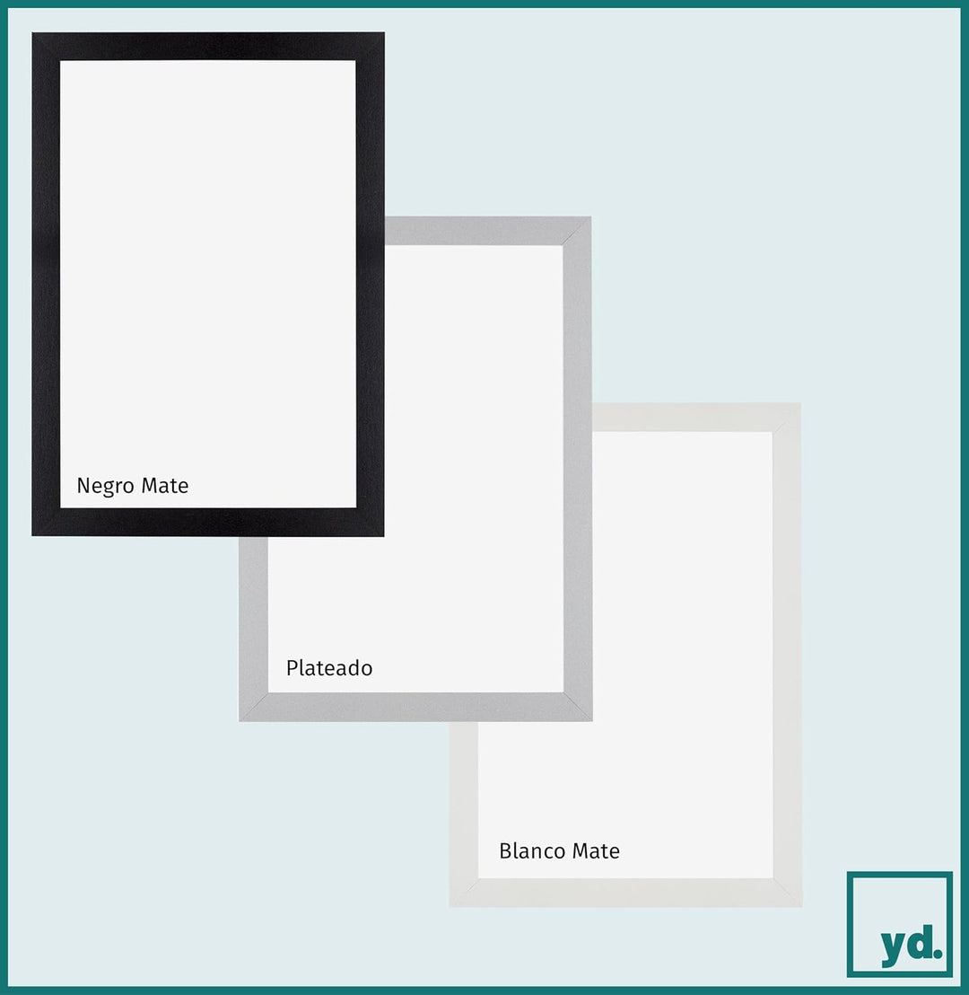 yd. Your Decoration - Bilderrahmen 61x91,5 cm - Posterrahmen aus Kunststoff mit Kunstglas - Antirefl