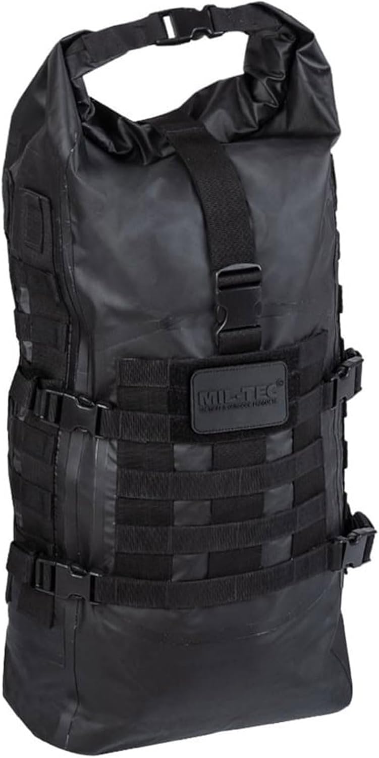 Mil-Tec Tactical Backpack Seals Dry-Bag Schwarz, Schwarz