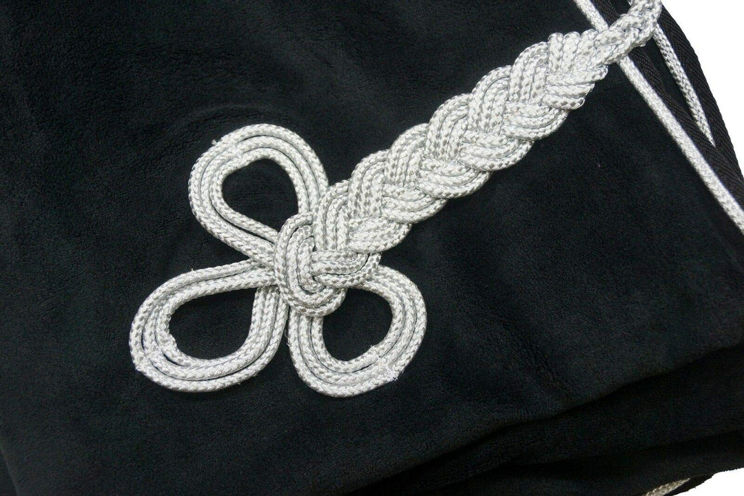 HKM Fleecedecke mit Kragen, Rückenlänge 135 cm, schwarz 135 Schwarz, 135 Schwarz