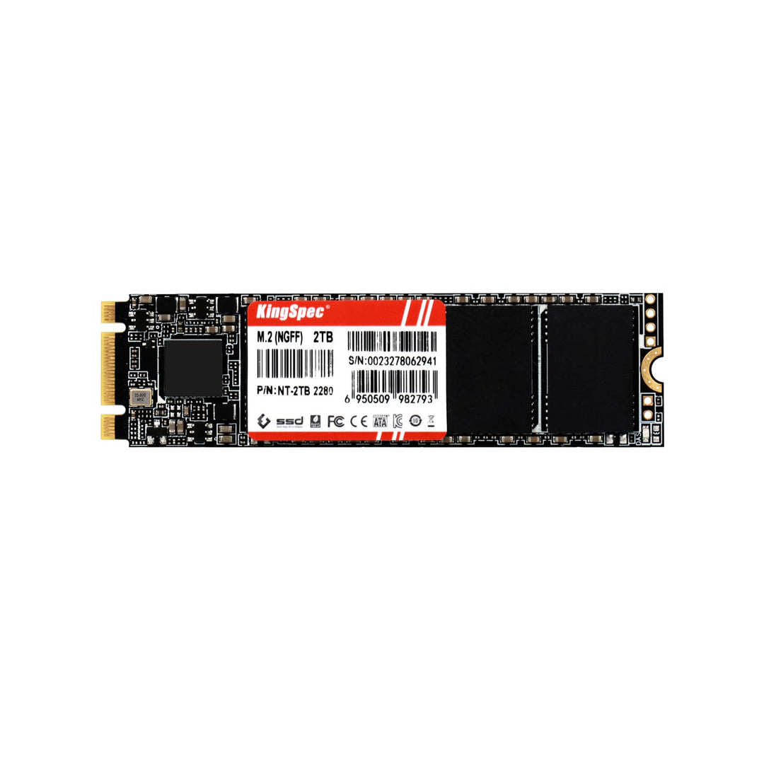 KingSpec 2TB M.2 SSD 2280, Interne Solid State Hard Drive-SATA iii 6Gb/s, M2 NGFF Disco Duro für Des