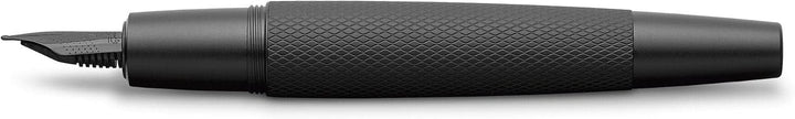Faber-Castell 148622 - Füller e-motion Pure Black EF, 1 Stück Füller Feder EF schwarz, Füller Feder