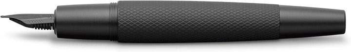 Faber-Castell 148621 - Füller e-motion Pure Black F, 1 Stück Füller Feder F schwarz, Füller Feder F