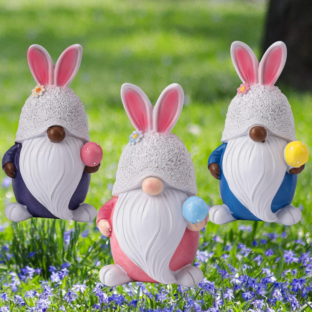 Ostern Deko Hasen Wichtel, Handgemachte Osterhasen Zwerg mit Eiern,Osterhasen Puppen für Osterdekora