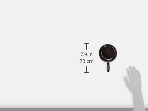 Staub Mini Fondue Topf (12 cm, 0,35 L mit mattschwarzer Emaillierung im Inneren des Topfes) schwarz