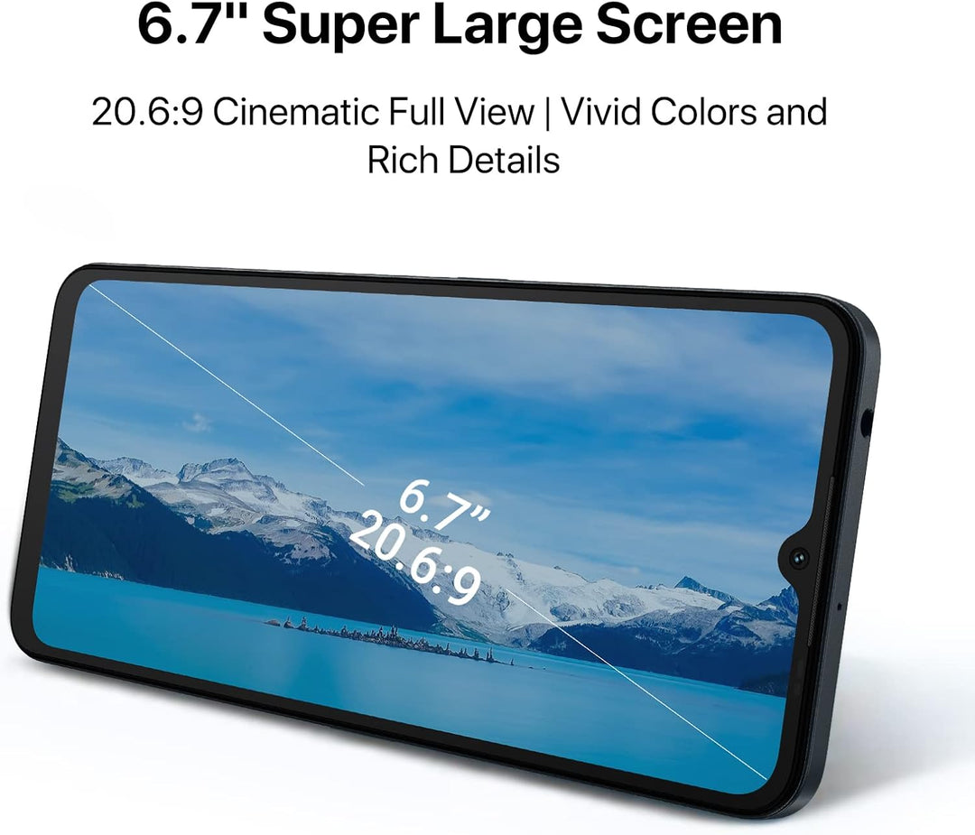 UMIDIGI A13 Pro Smartphone Ohne Vertrag 4GB + 128GB, 6,7" HD Grossen Bildschirm Vollbild,48MP AI 3-A