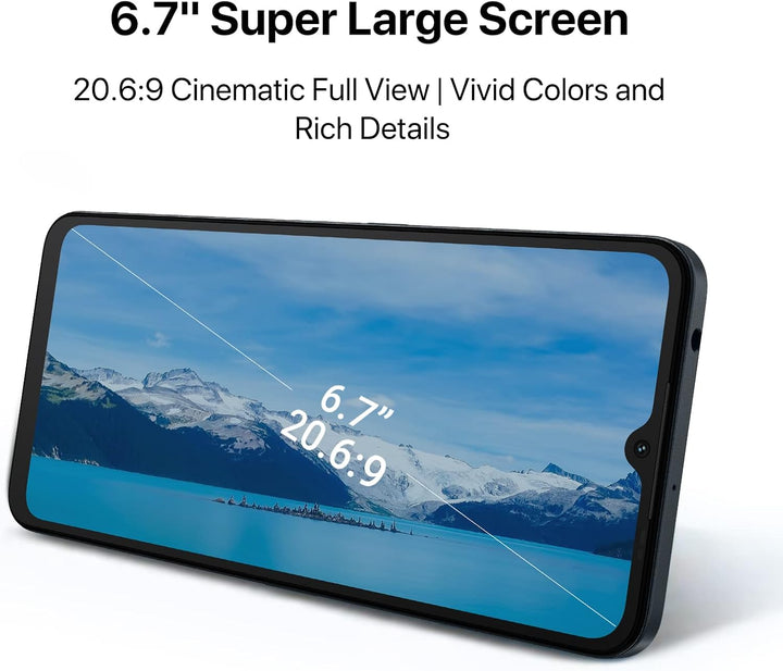 UMIDIGI A13 Pro Smartphone Ohne Vertrag 4GB + 128GB, 6,7" HD Grossen Bildschirm Vollbild,48MP AI 3-A